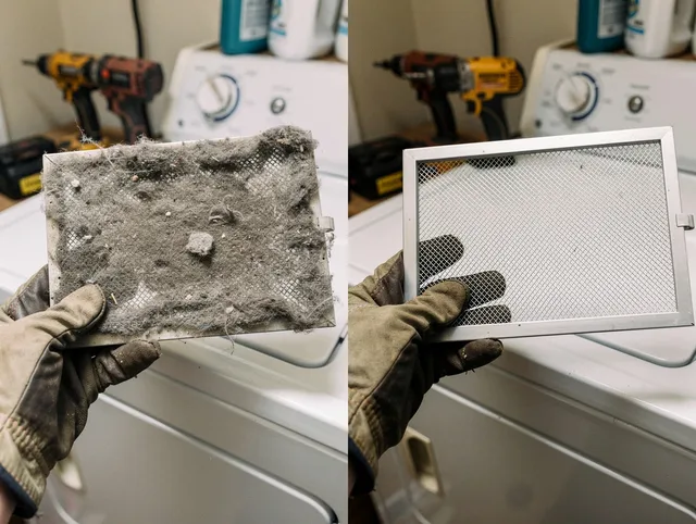 Professional lint trap cleaning by Norwich Dryer Vent Cleaning in Norwich