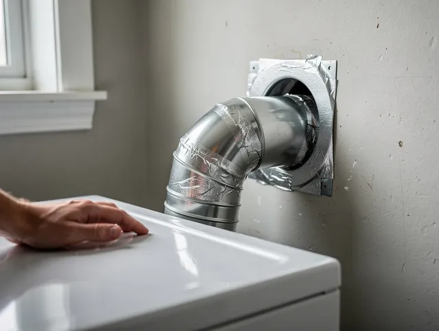 Norwich Dryer Vent Cleaning expert performing professional dryer vent repair and installation in Norwich
